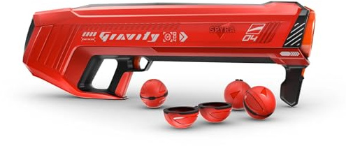 Spyra Gravity, potente lanciatore elettrico ad acqua, 4 bombe d'acqua riutilizzabili, indicatore a LED, distanza di 16 m, giocattolo per piscina estiva