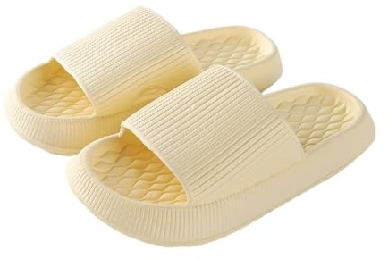 ERLINGO Cloud Sliders for Women and Men, Non-Slip Shower Bathroom Slippers, Pillow Slides for Beach, Pool, and Outdoor Use