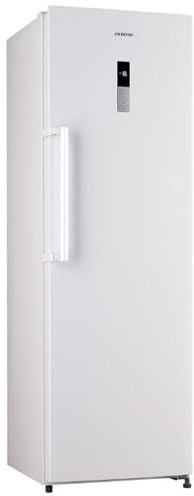 INFINITON CV-A185B, Congelador Vertical, Blanco, 275 litros, Alto 185 cm, Tecnologia Defrost, Cíclico, Regulación en Altura, Puerta Reversible, E, Blanco