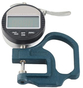 El Calibre de Espesor Digital, la Pantalla LCD, la Miding de Pantalla Papel Cuero Cuero, El Rango Medidores Calibre Es 0 12.7 Mm, Micrómetro Electrónico Preciso Medidor con Herramienta 0‑12.7 Mm .01