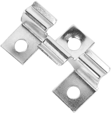 100 clips de acero inoxidable WPC, clips de terraza, clips de fijación para tablones de WPC, clips de fijación para montaje de tablones de terraza (plateados, 5 mm)