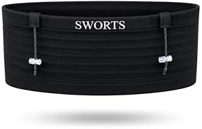 SWORTS Tube Run Belt I Seamless Jogging Lauftasche ohne Verschluss & Wenig Gewicht (Unisex Laufgürtel Marathon)