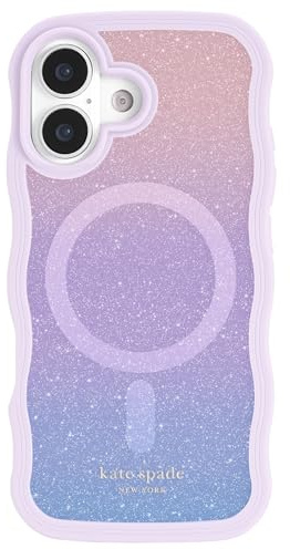 Kate Spade New York iPhone 17 Case - Compatible with MagSafe - Designer Phone Case - Opal Glitter