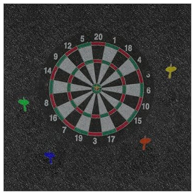 Dartboard Wandschutz – 35.43 Inches Filzfaser Rückwand | Große Schwarze Felt Fiber Schutzmatte – Robustes Backboard Für Büro Klassenzimmer Garage Outdoor Spielbereich Kinder Erwachsene