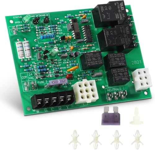 New Upgrade ICM2801 Furnace Control Circuit Board, Replacement for Coleman Evcon York Luxaire S1-7990-319P, 031-01932-002, 7990-319P, 031-01910-000