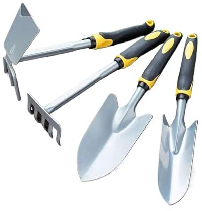 Generico Strumenti for piantare Alberi in 4 Pezzi Zappa Vanga Giardinaggio a Doppio Scopo Strumento for Scavare e diserbo Piccola Pala Pianta in Vaso