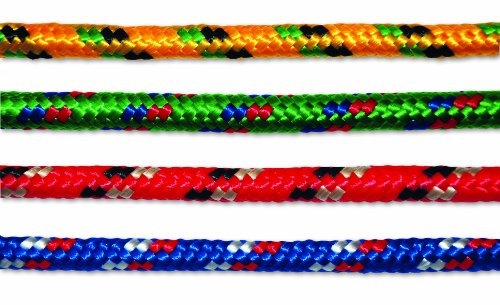 Multicord P/DPCA10 - Corda intrecciata, in polipropilene / poliestere, diametro 9 mm, lunghezza 7,5 m, Colori assortiti