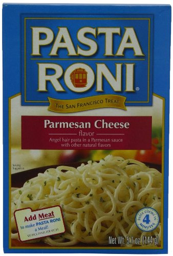Pasta Roni, Mezcla de pasta de queso parmesano y cabello de ángel, caja de 5.1 onzas (paquete de 6)