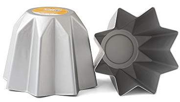 Decora, 0062689 Professionelle Pandoro-Form Ø 23,5 x 17 cm, Ideal für die Herstellung eines 1kg Pandoro, aus eloxiertem Aluminium, Ohne Schweißpunkte, Professionelles Design.