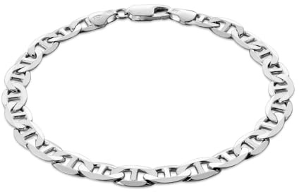 STERLL Herren-Armband aus massivem 925 Silber, ideal als Geschenk für Mann oder Freund, mit Schmuckbox