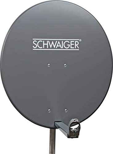 SCHWAIGER 197 Antenna satellitare sistema offset Antenna LNB braccio di supporto antenna satellitare sistema SAT in acciaio 75 x 85 cm antracite