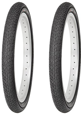 Fahrradreifen-Set 16x1.75 Zoll schwarz
