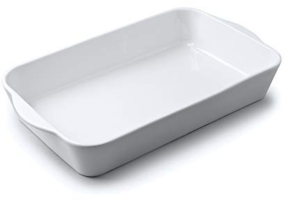 WM Bartleet & Sons 1750 T417 Traditionelle Porzellanbräter groß (34 x 20 cm), weiß