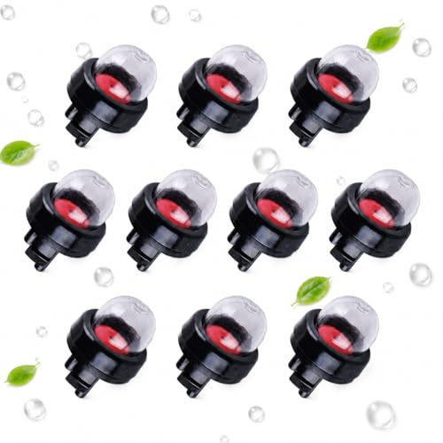10 Stück Snap-in Vergaser Primer Bulb Pump Ersatz für 188-512, 188-512-1 | 530047721 – Kompatibel mit Stihl, Ryobi, McCulloch, Poulan, Echo Gassäge / Trimmer