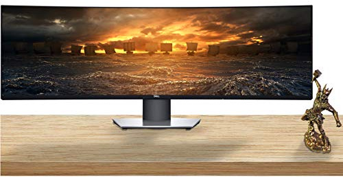 Dell U4919DW UltraSharp 49 Curved LED Backlit IPS Gaming Monitor, VESA Compatible, Anti-Glare, Tilt and Swivel (HDMI, USB 3.0, USB-C, Monitor Port)