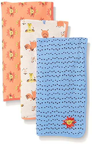 Amazon Essentials Disney | Marvel | Star Wars Unisex Baby Wickeltücher, 3er-Pack, 3er-pack König der Löwen, Eat Roar, Einheitsgröße