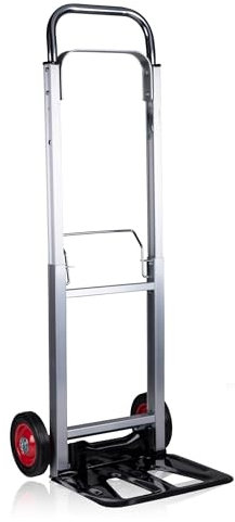 Kinzo Carrello pieghevole – alluminio – 90 kg – Trasloco – Campeggio – Shopping