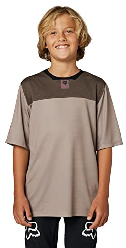 Youth Defend - Maglia a maniche corte per mountain bike, colore: Moka