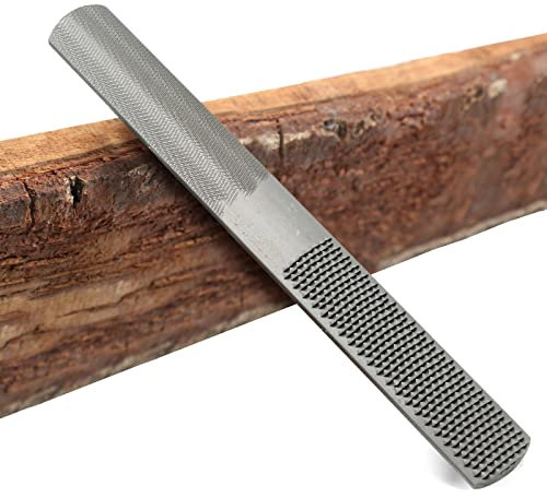 Litoexpe 4-Wege-Holzraspelfeile, 20,3 cm, hochwertige Hartmetall-Handfeile, halbrund, flach, Nadelfeilen, Holzraspel für Metallwerkzeuge