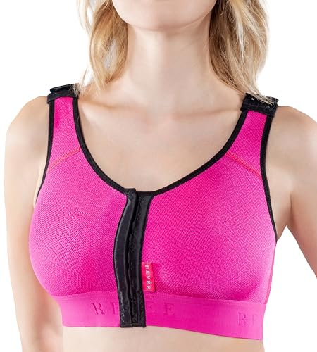 r Revée Reggiseno Post-Operatorio - Reggiseno Donna per Mastoplastica Additiva, Riduttiva, Sostituzione Protesi, Mastopessi, Oncoplastica, Quadrantectomia -Reggiseno Gravidanza - Bra Julie, Fucsia