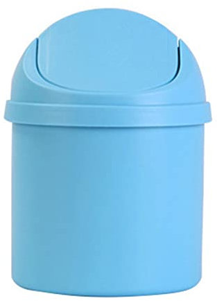 Joyzan Mini Trash, Table Waste Bucket Small Garbage Can Desktop Paper Rubbish Trashs Holder Tea Bag Bin Lid Cosmetic Pen Countertop for Home Living Room Kitchen Bedroom Bathroom Office Dressing Tables