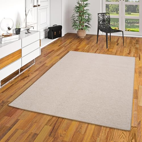 Snapstyle Schlingen Velours Teppich Modern Einfarbig | Flurteppich | Wohnzimmerteppich | Küchenteppich robust und pflegeleicht | Viele Größen und Farben