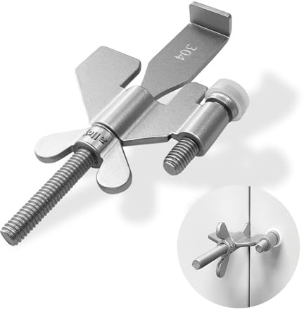 Actualizado 1Pack Plata Cerradura de Puerta Portátil Para Viajes Hotel | Dispositivo de seguridad de puerta: compacto para viajes y estancias.