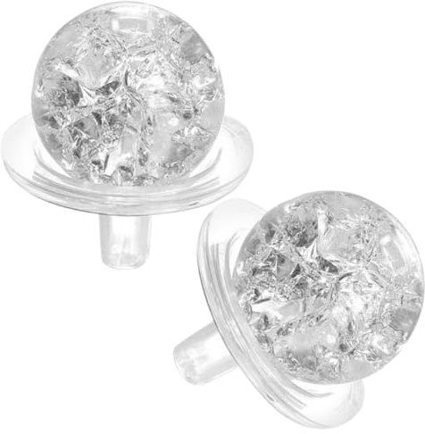 SEWOART Juego de Delicadas Bolas de Cristal Decorativas para Decoración del Hogar, Compactas, de Plástico y Vidrio, Ideales para Acuario o Exteriores