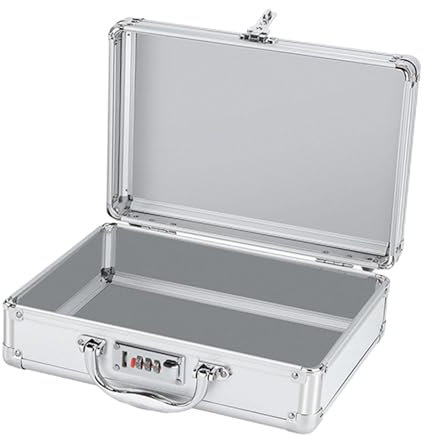 Baoblaze Werkzeugkoffer aus Aluminiumlegierung, Aluminiumkoffer, Mehrzweck-Werkzeugkoffer, Aluminium-Aufbewahrungskoffer für die Werkzeugaufbewahrung von, Passwort S