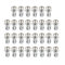 Milageto 2x 30 Pezzi Petalo Rivetti Dado Vite, Tasselli Tubo di Espansione Cartongesso Tasselli di Ancoraggio Dado Jack di Espansione Dadi per Installazione,