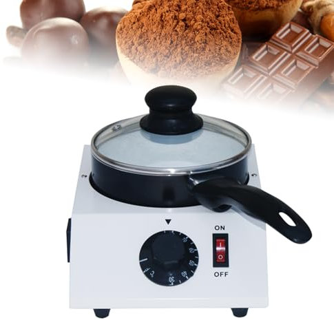 Chocolate Melting Pot, Chocolate Fondue Set, Electric Chocolate Melting Machine with Ceramic Non-Stick Pot, Holds 1kg of Chocolate, Adjustable Temperature, for Melting Chocolates