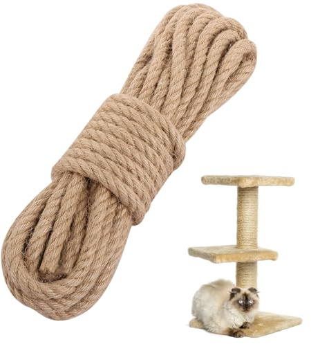 ASelected 200 Meter Juteschnur aus Naturfaser, 3 mm Natürliches Jute Seil Garten Kordel Paketschnur, Kordelband Hanfband Juteband Bastelschnur für Haushalt Garten DIY Kunsthandwerk Dekoration