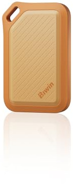 BIWIN Amber PR2000 Externe SSD 8TB USB 3.2 Gen2x2 - Bis zu 2000 MB/s IP67 wasserdicht - Portable NVMe External Solid State Drives mit USB-C & USB-A Adapter, Orange
