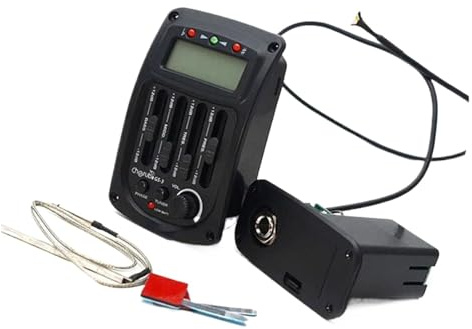 Akustikgitarren-Tonabnehmer Akustikgitarren-Vorverstärker 4-Band EQ Equalizer LCD-Tuner GS-3 Piezo-Tonabnehmer