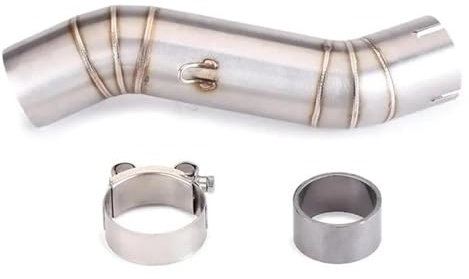 SHYYBD Silencieux D'échappement pour Moto pour H&Onda CBR500/500R CB500F/500X CB400 CBR400 2016-2021, Accessoires De Liaison Intermédiaire Pot échappement