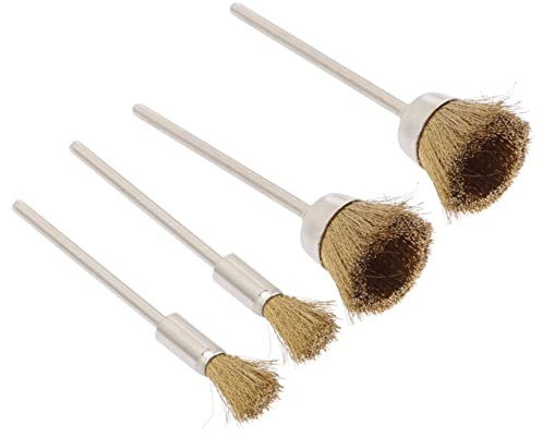 Veemoon 4piezas Cepillo De Limpieza Para Uñas Cepillo De Alambre Para Taladro De Herramientas De Limpieza Para Pulir Taladros De Uñas Salón