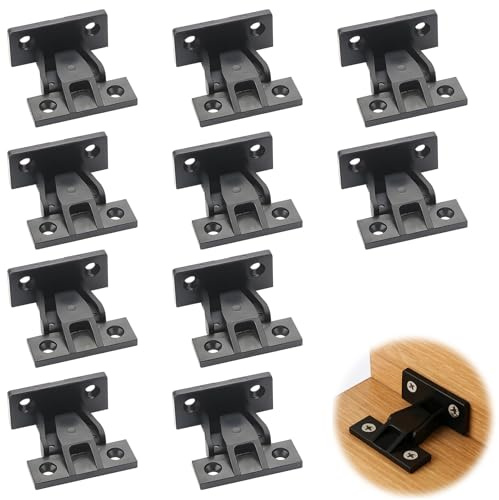 10 PCS Push in Plinth Fasteners, ABS Press Fit Panel Board Connector | Furniture fitting, bath fixture, quick fitting, kitchen kickboard, for cabinets wardrobe bed table, practical, secure, robust