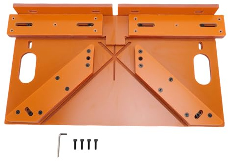 Hiraith Guía de Corte de la Carcasa de la Puerta de 45 ° y 90 °, Plantilla de Cartón Sintética de 8 Mm para Sierra de Inglete 16.3-20.3 , Cortador de ángulo Preciso para la Instalación