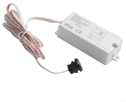 HpLive Interrupteur à capteur infrarouge pour éclairage d'armoire avec détecteur de mouvement sans contact - Portée de détection de 5 cm - 200-500 W - 220-240 V - Blanc
