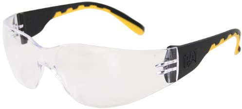 CAT Caterpillar Track Schutzbrille, schwarz und gelb, transparent