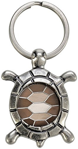 Blue Bug Porte-Clés Tortue avec jeton carapace, couleur: argent