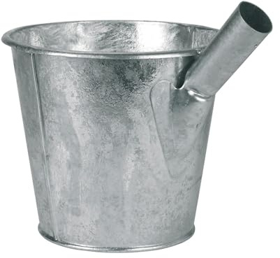 Kerbl Jaucheschöpfer 6,5 Liter Ø 24 cm Metall Eimer mit Dülle, vielseitig einsetzbar