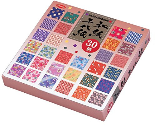 Carta origami - Set regalo in carta Washi (Washi Chiyogami) - 30 motivi assortiti - 5 fogli per ogni motivo - 150 fogli in totale - 15 cm x 15 cm