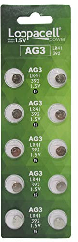 LOOPACELL AG3 LR41 Batteries (20 Pack) - AG3 392 384 192 Battery - 1.5V Alkaline Button Coin Cell