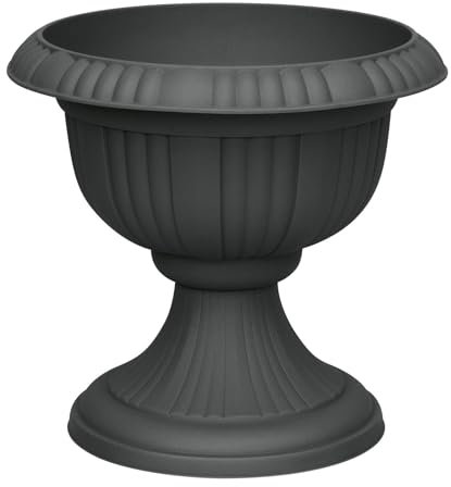 Pflanzen Kölle Blumenspindel, D 40 x H 36 cm, Kunststoff, Anthrazit.