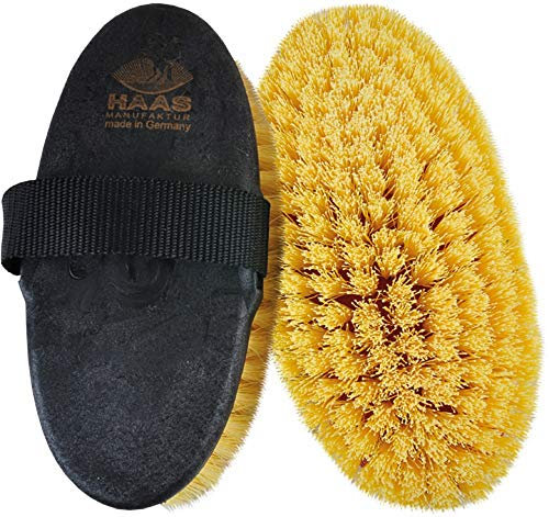 Haas große Wurzelkardätsche Wurzelbürste aus robusten Materialien bunt sortiert Herrengröße 215x100 mm die kräfige Kardätsche für das Grobe