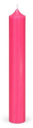 Bütic GmbH Lot de 25 bougies à tige colorées 180 mm x Ø 22 mm – Bougies à combustion sans résidu, couleur : rose