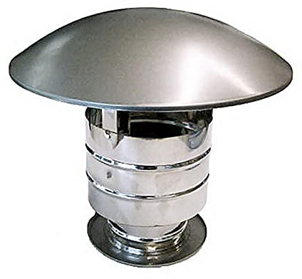 Terminal coupe-vent chinois chapeau DN 300/350 isolé cheminée