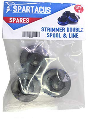 Spartacus Pack of 3 Spool & Line 1.5mm Fits Qualcast GT23 GGT250A1 (245414)
