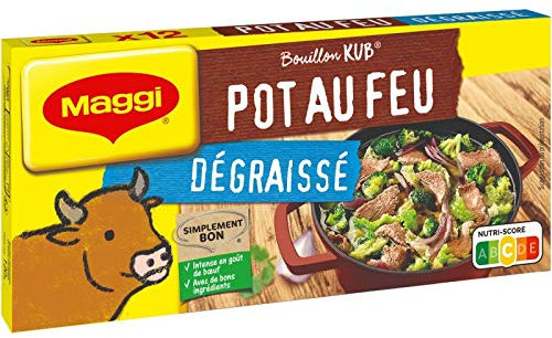 NESTLE MAGGI - Bouillon Kub Pot-Au-Feu Degraisse 120G - le Lot De 4
